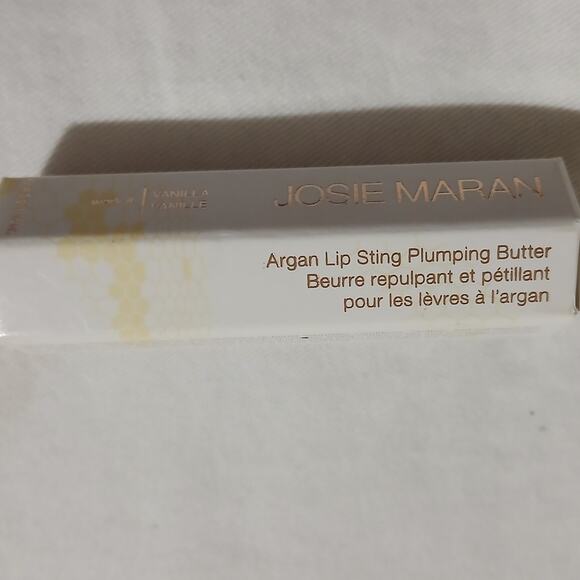 NIB Josie Maran WORK IT VANILLA Argan Lip Sting Plumping Butter Manuka honey - Picture 9 of 11
